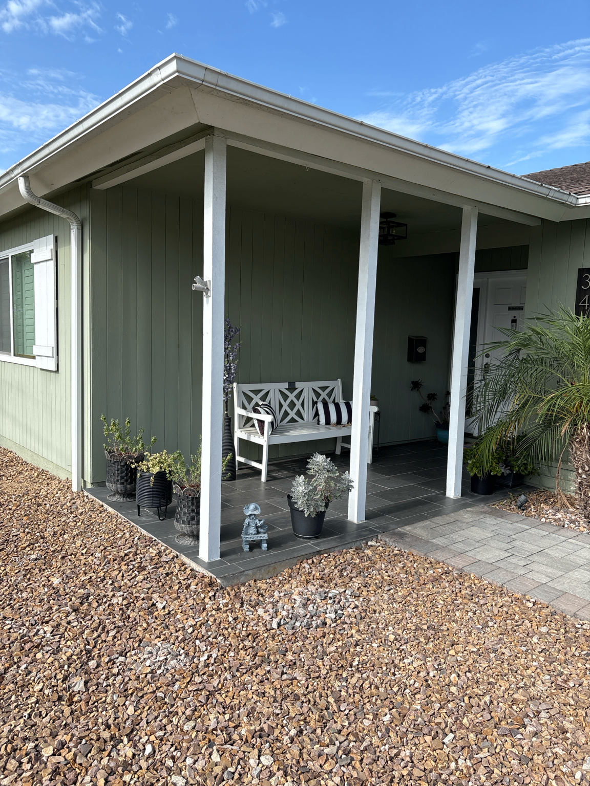Front porch before railing work